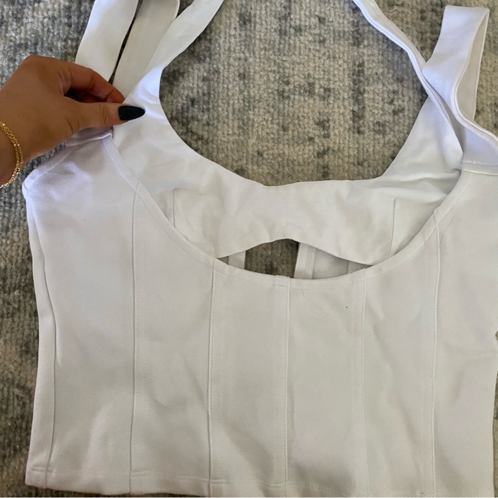 i am gia white corset tank - Picture 2 of 4
